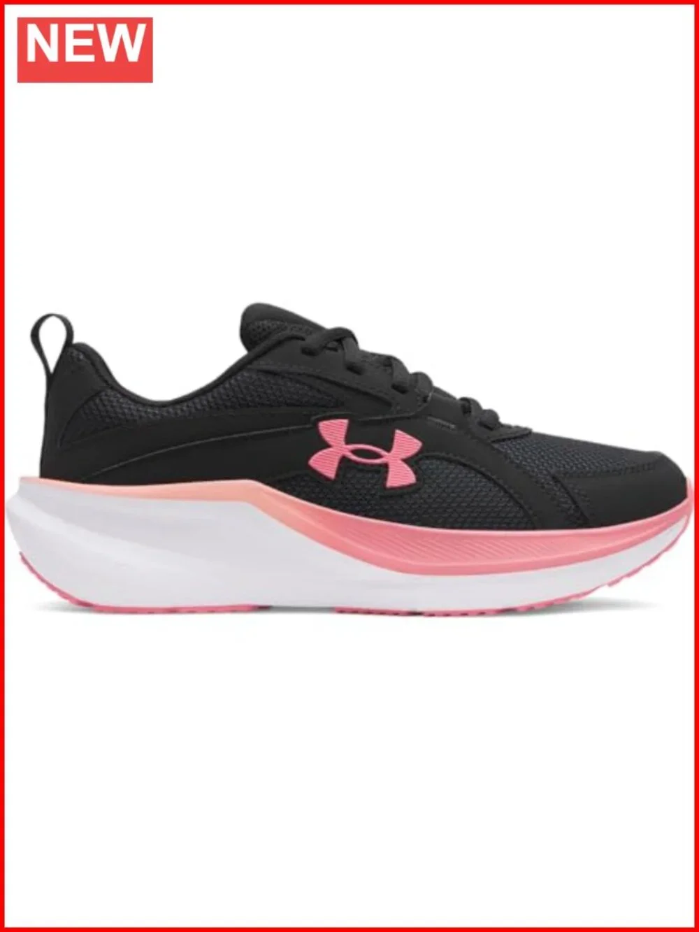 Women's Running Shoes Charged Cushioning Mesh Upper Rubber Sole Lace Up
